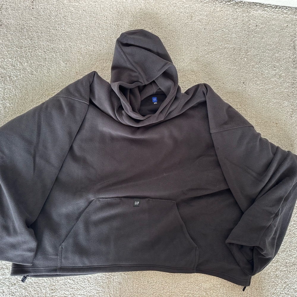 YZY GAP grey fleece hoodie